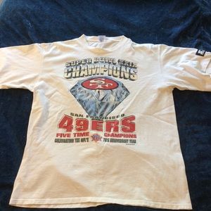 49ers champions white t-shirt